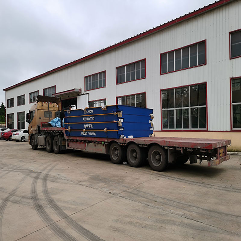 遼寧150噸地磅朝陽(yáng)150噸4節(jié)電子地磅裝車(chē)發(fā)貨