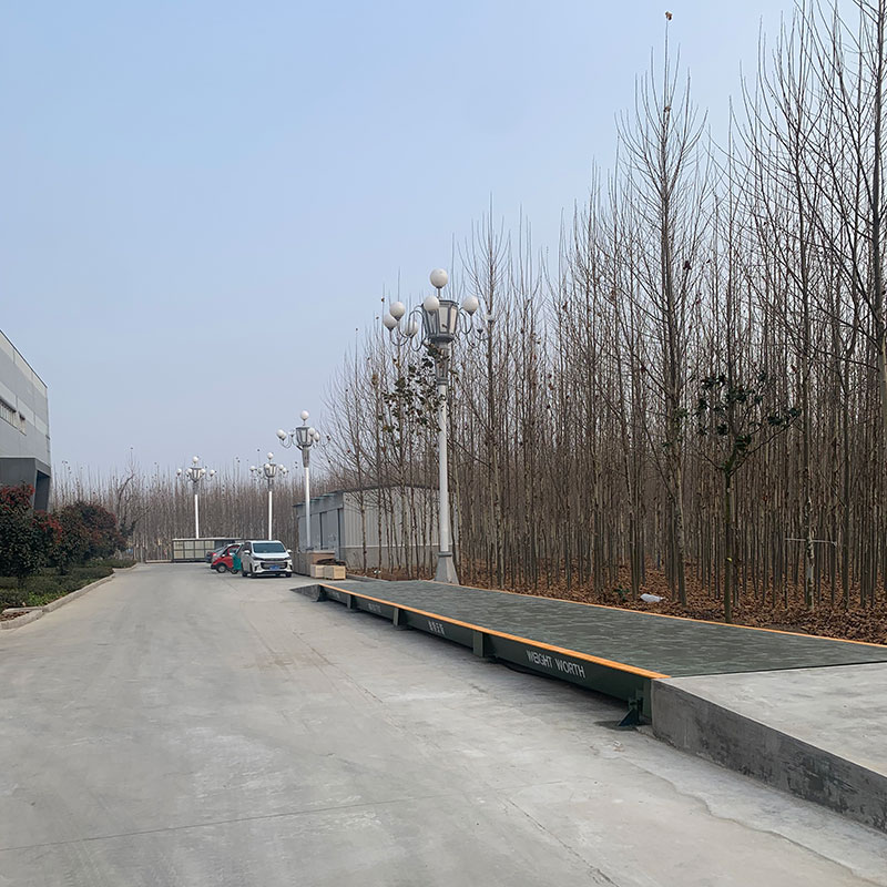 青島平度地磅100噸電子地磅客戶定制顏色現(xiàn)場(chǎng)案例