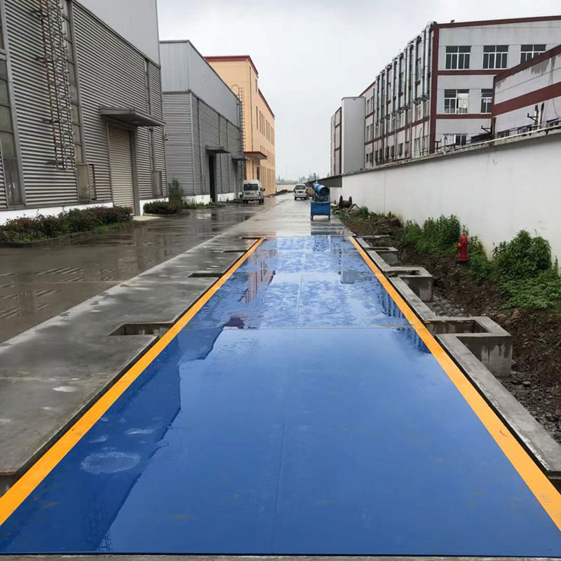江蘇蘇州100噸地磅電子汽車衡客戶現(xiàn)場